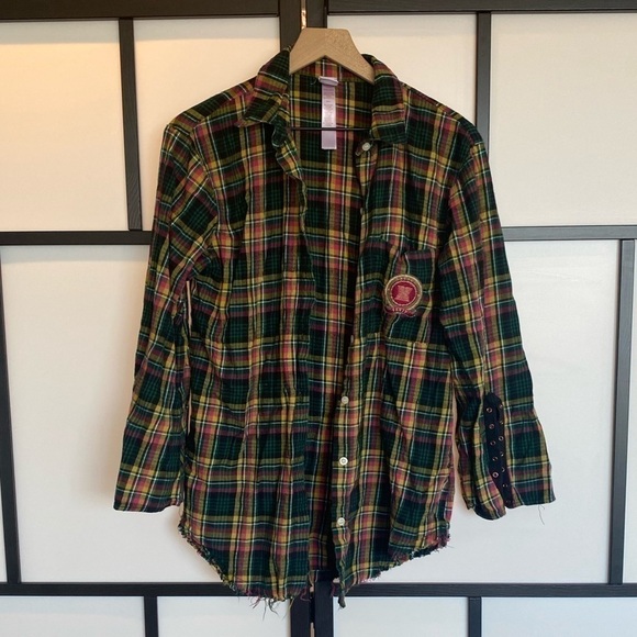Savage X Fenty flannel plaid pajama. Size small - Picture 7 of 15